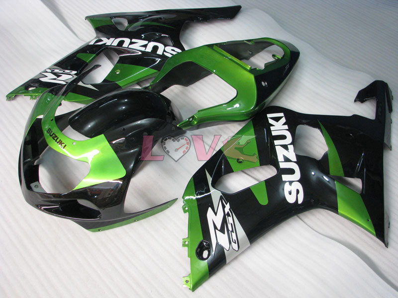 Factory Style - Green Black Fairings and Bodywork For 2001-2003 GSX-R600 #LF4251