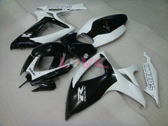 Factory Style - White Black Fairings and Bodywork For 2006-2007 GSX-R600 #LF6287