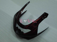 Flame - Orange Black Fairings and Bodywork For 1997-2007 YZF600R #LF7951
