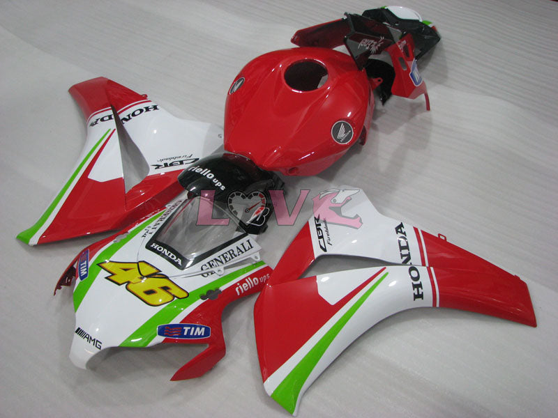 Customize - Red White Fairings and Bodywork For 2008-2011 CBR1000RR #LF4335