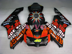 Rossi - Orange Black Matte Fairings and Bodywork For 2004-2005 CBR1000RR #LF7286