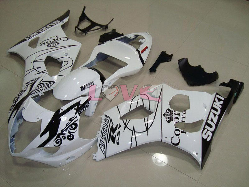 Corona - White Black Fairings and Bodywork For 2003-2004 GSX-R1000 #LF6038