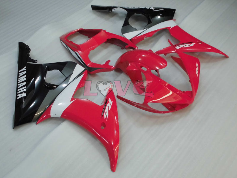 Factory Style - Red White Black Fairings and Bodywork For 2005 YZF-R6 #LF3498
