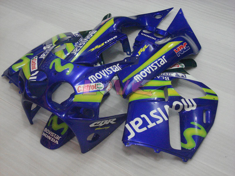 Movistar - Yellow Blue Fairings and Bodywork For 1988-1989 CBR250RR #LF5050
