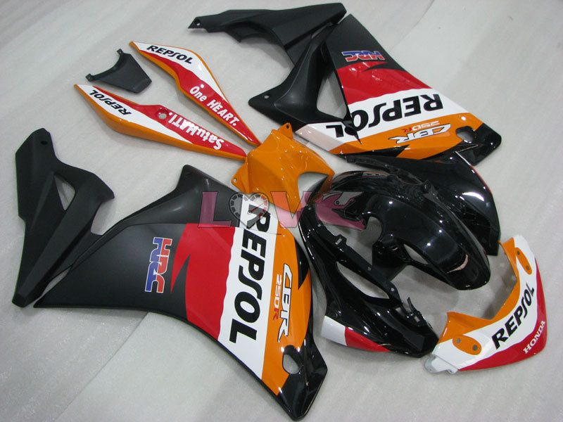 PEPSI - Orange White Black Fairings and Bodywork For 2011-2016 CBR250RR #LF3041