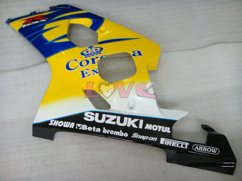 Corona - Yellow Blue Fairings and Bodywork For 2004-2005 GSX-R750 #LF6594