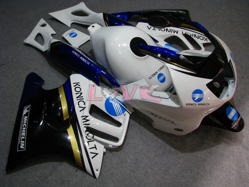 Konica Minolta MICHELIN - White Black Fairings and Bodywork For 1997-1998 CBR600F3 #LF7750