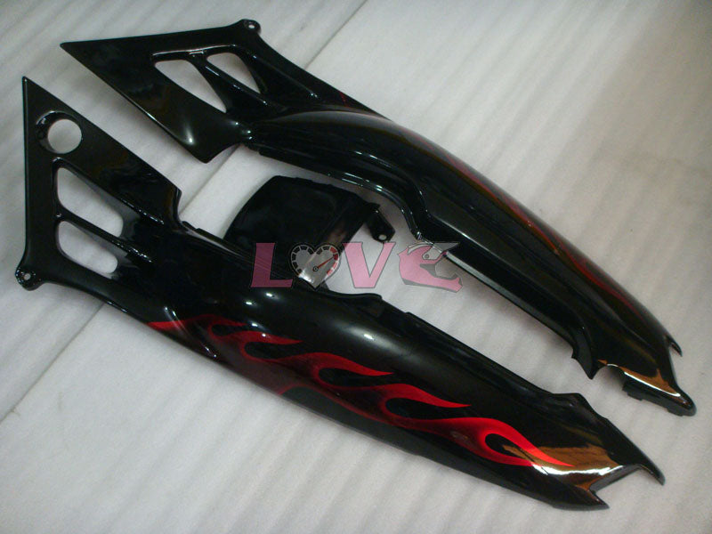 Flame - Red Black Fairings and Bodywork For 1991-1994 CBR600F2 #LF4541