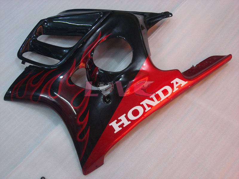 Flame - Red Black Fairings and Bodywork For 1997-1998 CBR600F3 #LF4527