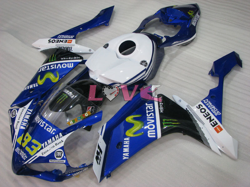 Monster - Blue White Black Fairings and Bodywork For 2007-2008 YZF-R1 #LF3665