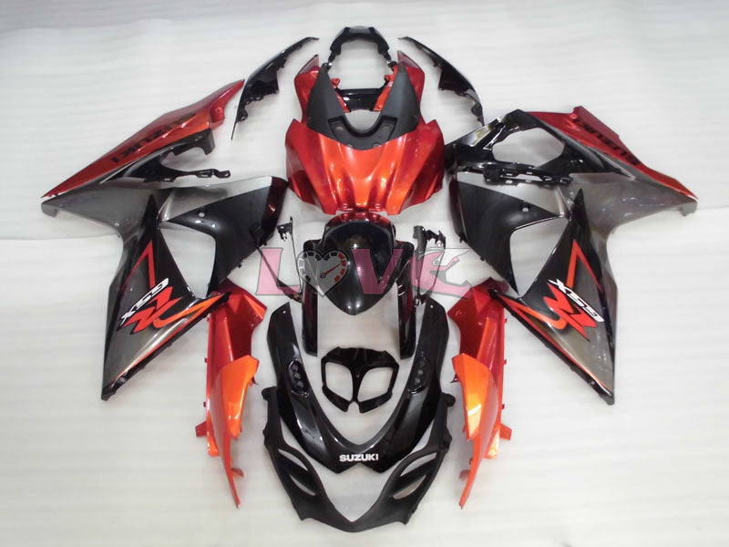 Factory Style - Orange Black Fairings and Bodywork For 2009-2016 GSX-R1000 #LF3813