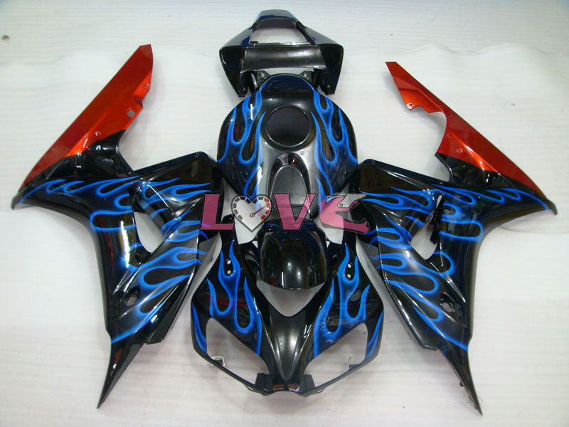 Flame - Blue Black Fairings and Bodywork For 2006-2007 CBR1000RR #LF7227