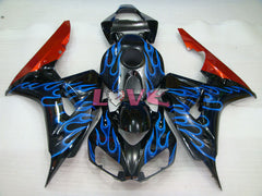 Flame - Blue Black Fairings and Bodywork For 2006-2007 CBR1000RR #LF7227