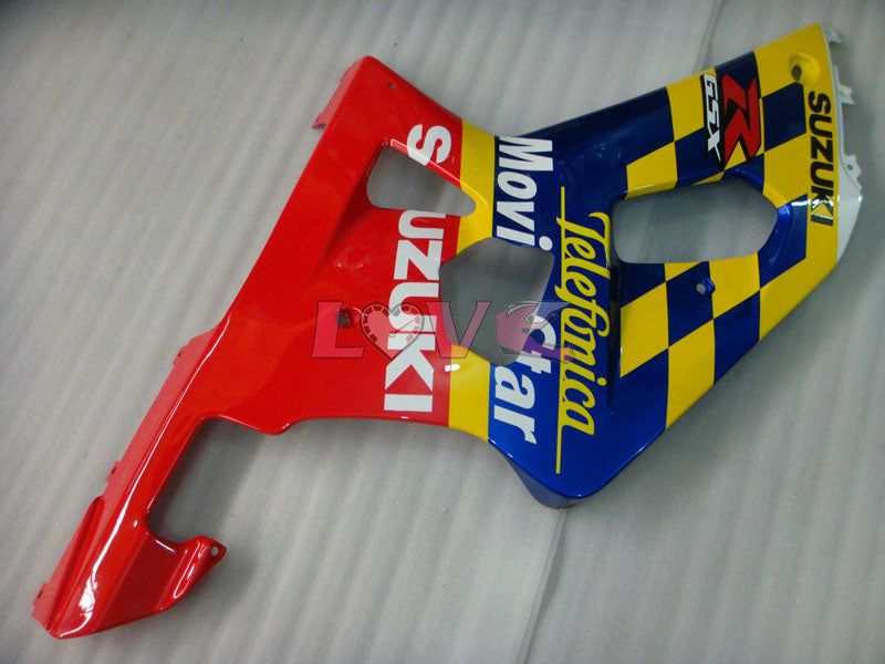 Movistar - Red Blue Fairings and Bodywork For 2001-2003 GSX-R600 #LF6769