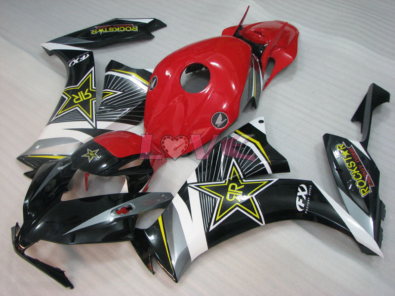 Rockstar - Red Black Fairings and Bodywork For 2012-2016 CBR1000RR #LF4322