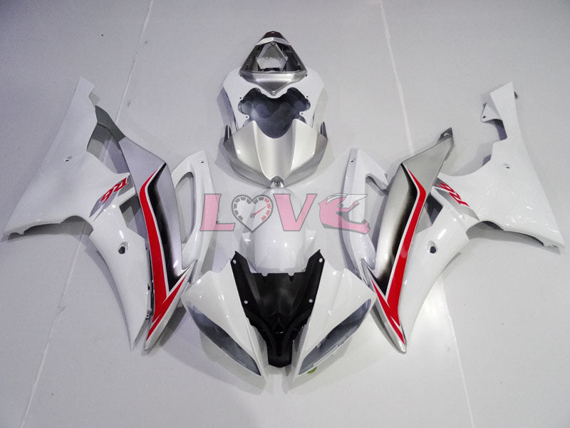 Factory Style - White Silver Fairings and Bodywork For 2008-2016 YZF-R6 #LF3400