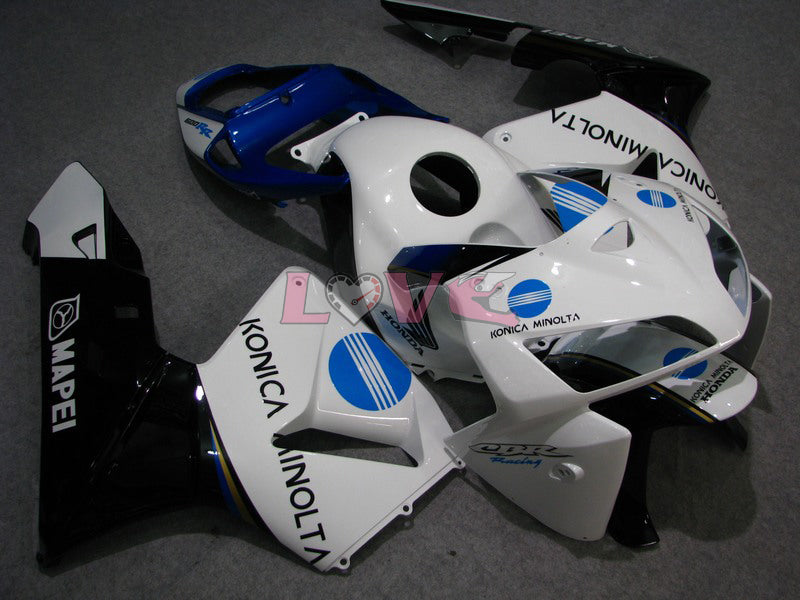 Konica Minolta - Blue White Fairings and Bodywork For 2005-2006 CBR600RR #LF7567
