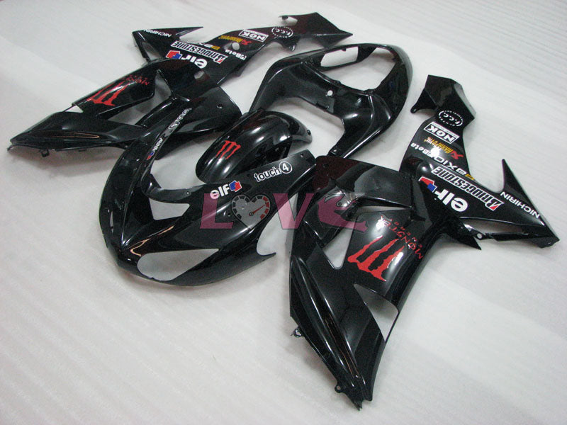 Monster - Black Fairings and Bodywork For 2006-2007 NINJA ZX-10R #LF3264