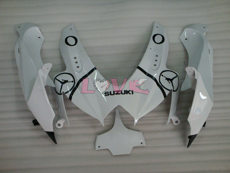Jordan - White Black Fairings and Bodywork For 2008-2010 GSX-R750 #LF3925