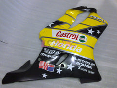 Castrol - Yellow Black Pink Fairings and Bodywork For 2001-2003 CBR600F4i #LF4493