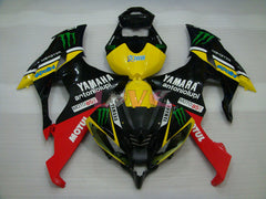 Monster MOTUL - Yellow Black Fairings and Bodywork For 2008-2016 YZF-R6 #LF6860