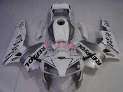 Repsol - White Silver Fairings and Bodywork For 2003-2004 CBR600RR #LF4444