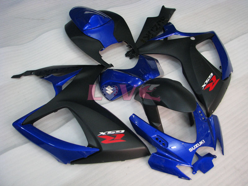 Factory Style - Blue Black Fairings and Bodywork For 2006-2007 GSX-R600 #LF4047