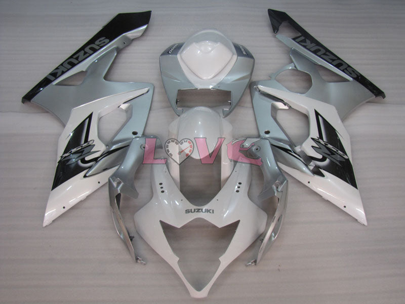 Factory Style - White Silver Fairings and Bodywork For 2005-2006 GSX-R1000 #LF3848