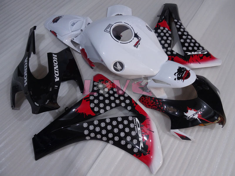 Customize - White Black Fairings and Bodywork For 2008-2011 CBR1000RR #LF4344
