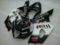 West - White Black Fairings and Bodywork For 2003-2004 GSX-R1000 #LF5936