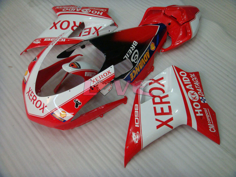 Xerox - Red White Fairings and Bodywork For 2007-2009 1098 #LF3120