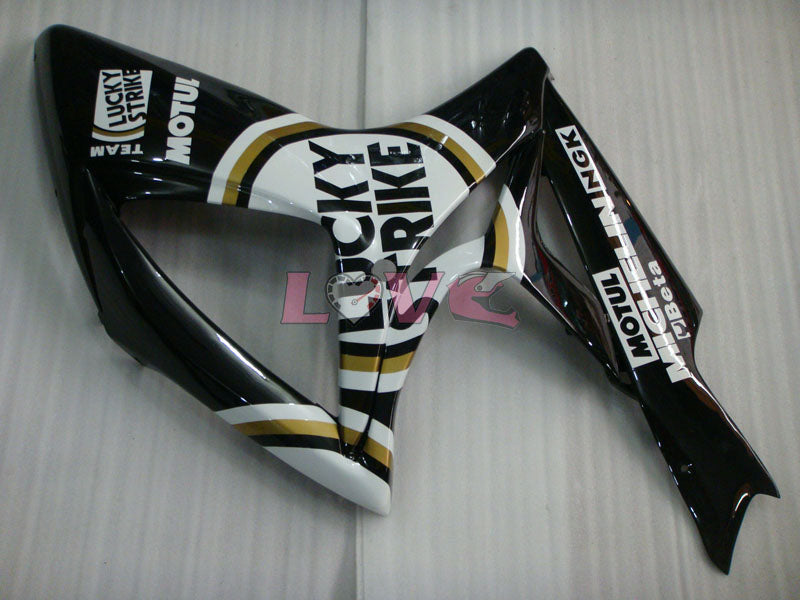 Lucky Strike MICHELIN MOTUL - White Black Fairings and Bodywork For 2006-2007 GSX-R600 #LF6342