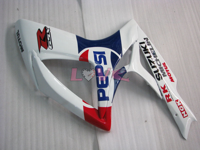 MICHELIN MOTUL PEPSI - Yellow White Fairings and Bodywork For 2006-2007 GSX-R600 #LF6261