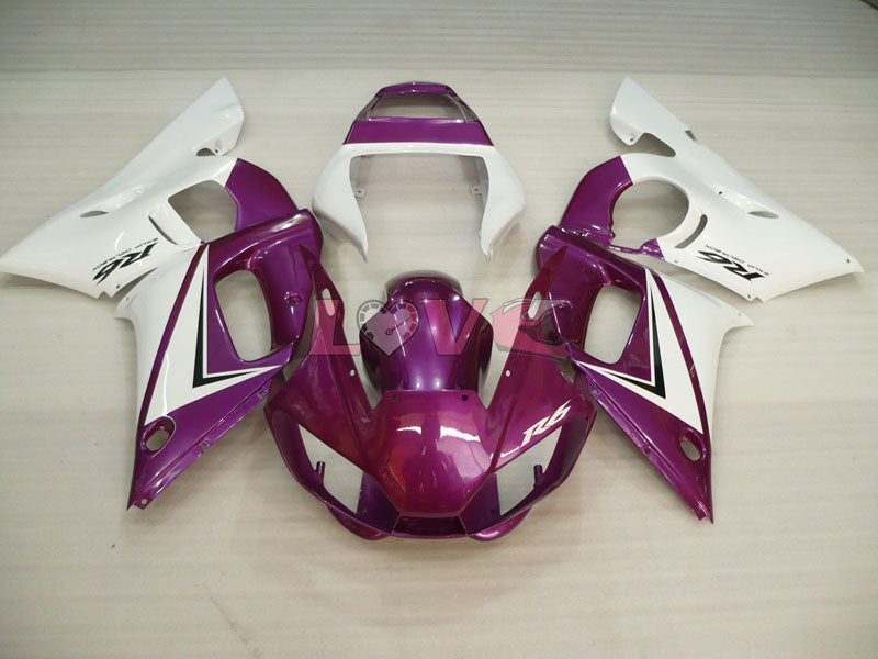 Factory Style - Purple White Fairings and Bodywork For 1998-2002 YZF-R6 #LF6832