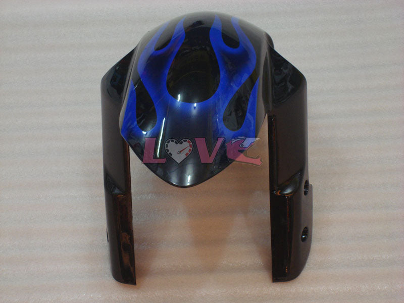 Flame - Blue Black Fairings and Bodywork For 2008-2010 GSX-R750 #LF6399
