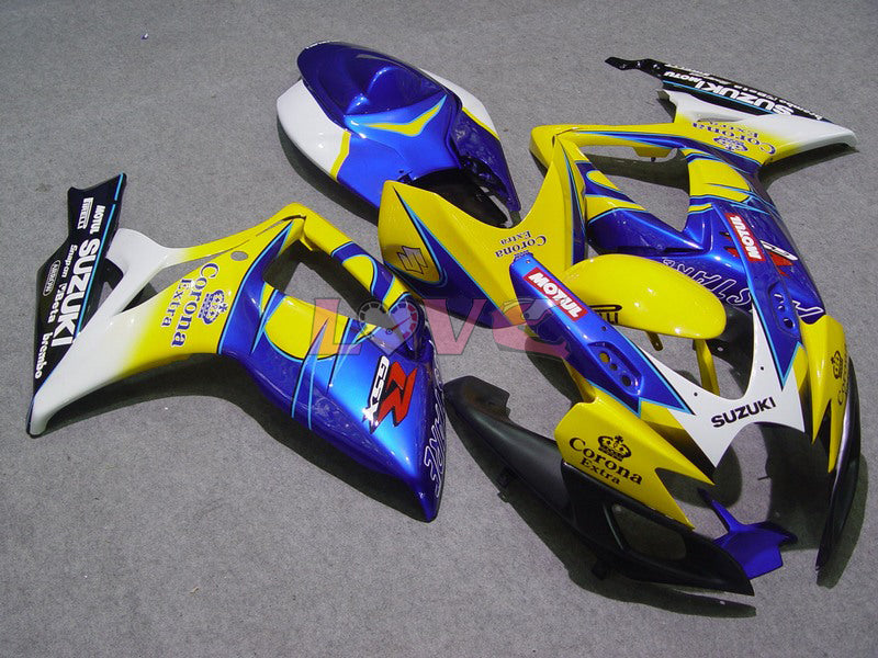 Corona - Yellow Blue Fairings and Bodywork For 2006-2007 GSX-R750 #LF6575