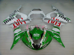 FIAT - Green White Fairings and Bodywork For 2005 YZF-R6 #LF3508