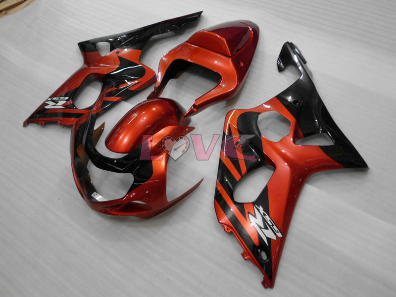 Factory Style - Orange Black Fairings and Bodywork For 2001-2003 GSX-R600 #LF4237