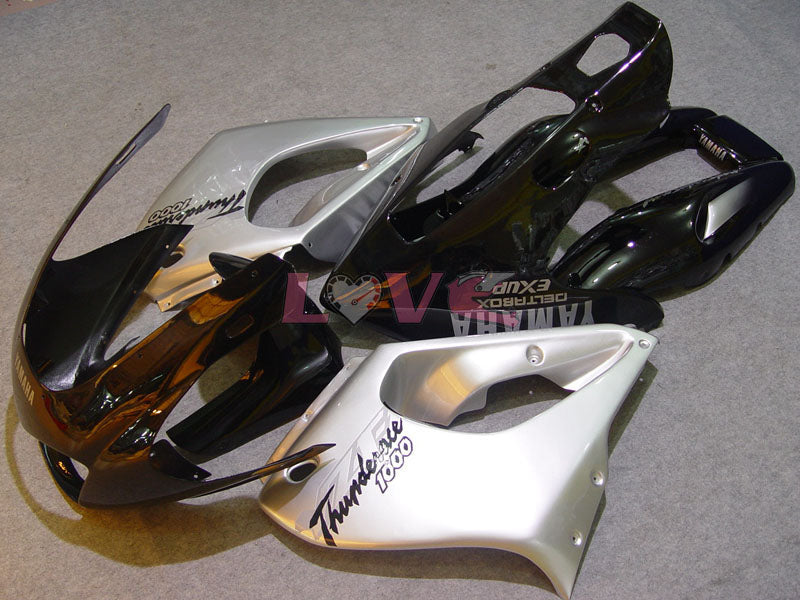 Factory Style - Black Silver Fairings and Bodywork For 1997-2007 YZF1000R #LF7913