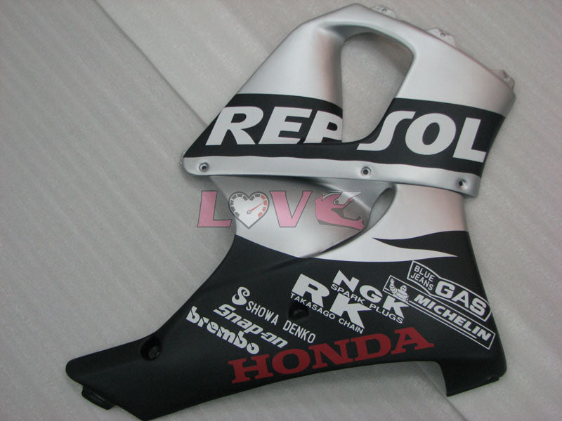 Repsol - Black Silver Fairings and Bodywork For 1998-1999 CBR919RR #LF7968