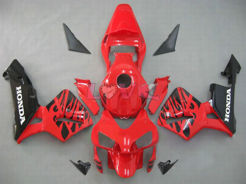 Factory Style - Red Black Fairings and Bodywork For 2003-2004 CBR600RR #LF5326