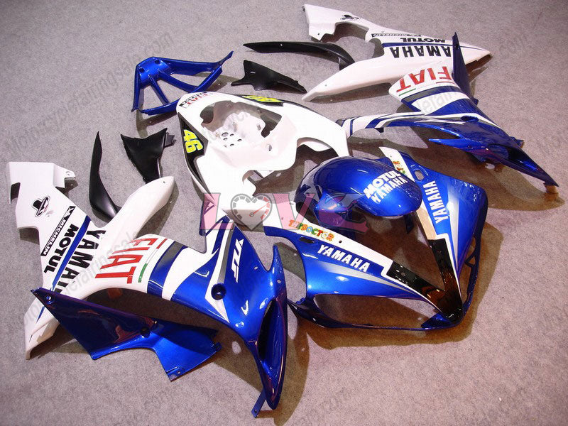 FIAT MOTUL - Blue White Fairings and Bodywork For 2004-2006 YZF-R1 #LF7005
