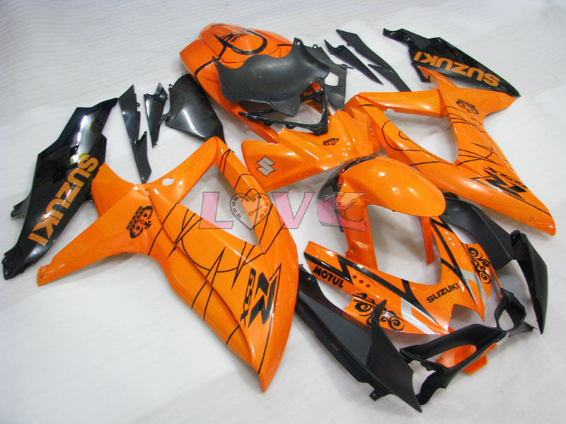 MOTUL - Orange Fairings and Bodywork For 2008-2010 GSX-R600 #LF3982