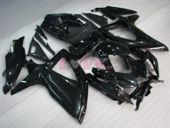 No sticker / decal Factory Style - Black Fairings and Bodywork For 2008-2010 GSX-R750 #LF3916