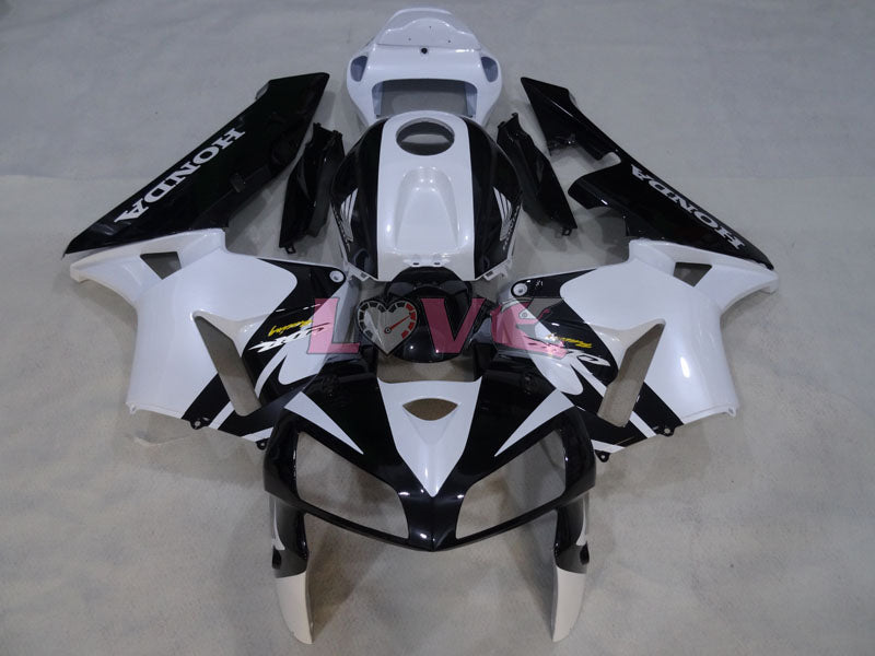 Factory Style - White Black Fairings and Bodywork For 2005-2006 CBR600RR #LF4428