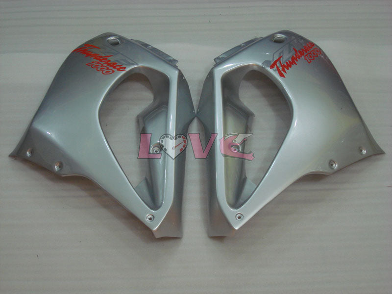 Factory Style - Red wine White Fairings and Bodywork For 1997-2007 YZF1000R #LF7919