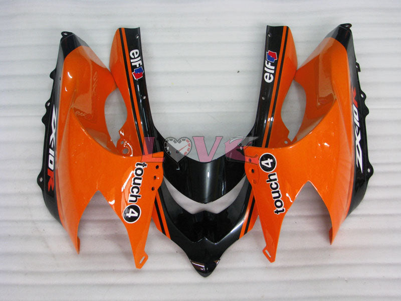 Monster - Orange Black Fairings and Bodywork For 2004-2005 NINJA ZX-10R #LF6311