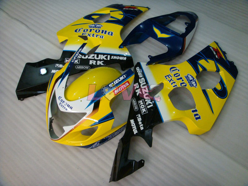 Corona - Yellow Blue Fairings and Bodywork For 2004-2005 GSX-R750 #LF6596