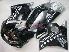 SevenStars - Black Silver Fairings and Bodywork For 1991-1994 CBR600F2 #LF4536