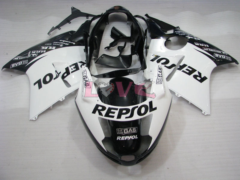 Repsol - White Black Fairings and Bodywork For 1996-2007 CBR1100XX #LF5119